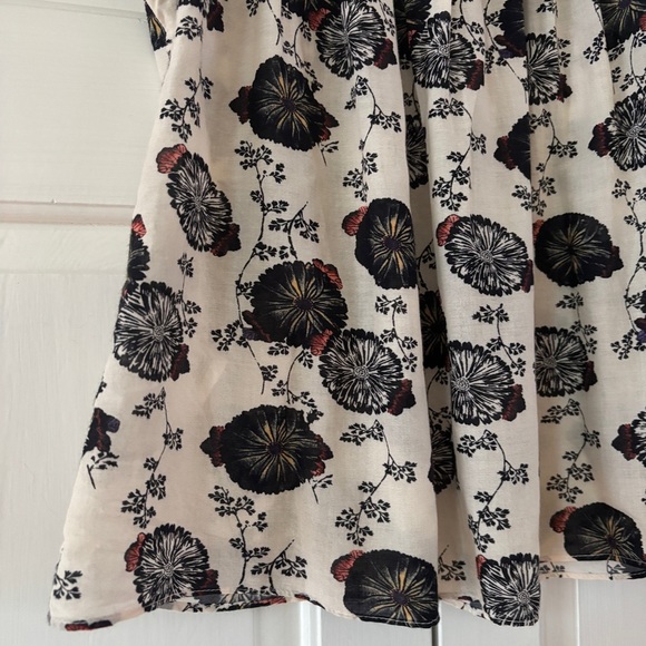 Ulla Johnson Erin Top Gardenia Floral Flutter Sleeve Size 4 Viscose Cotton Blend - Picture 10 of 16